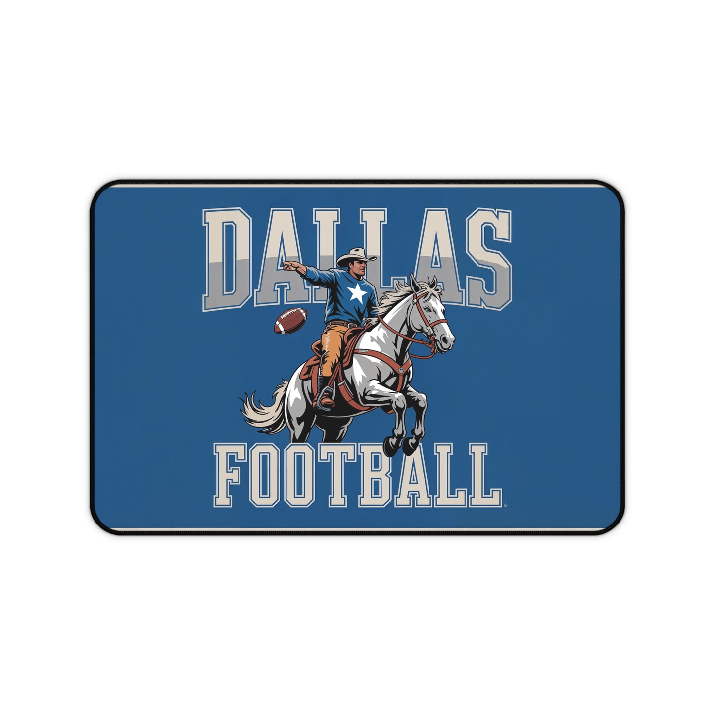 Dallas Football High Definition Print Non Slip Desk Mat Office Home Mouse Pad Sports Fan Gift Ultra Smooth Surface Rubber Backing
