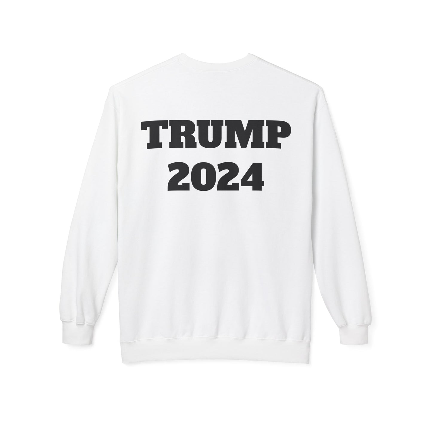 New Year New President Trump 2024 Unisex Midweight Cotton Blend Soft style Fleece Crewneck Sweatshirt Choose Color