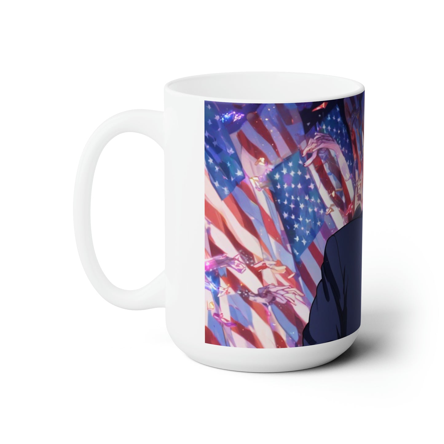 Cartoon style 1 Donald Trump Ceramic Jumbo Coffee Mug 15oz