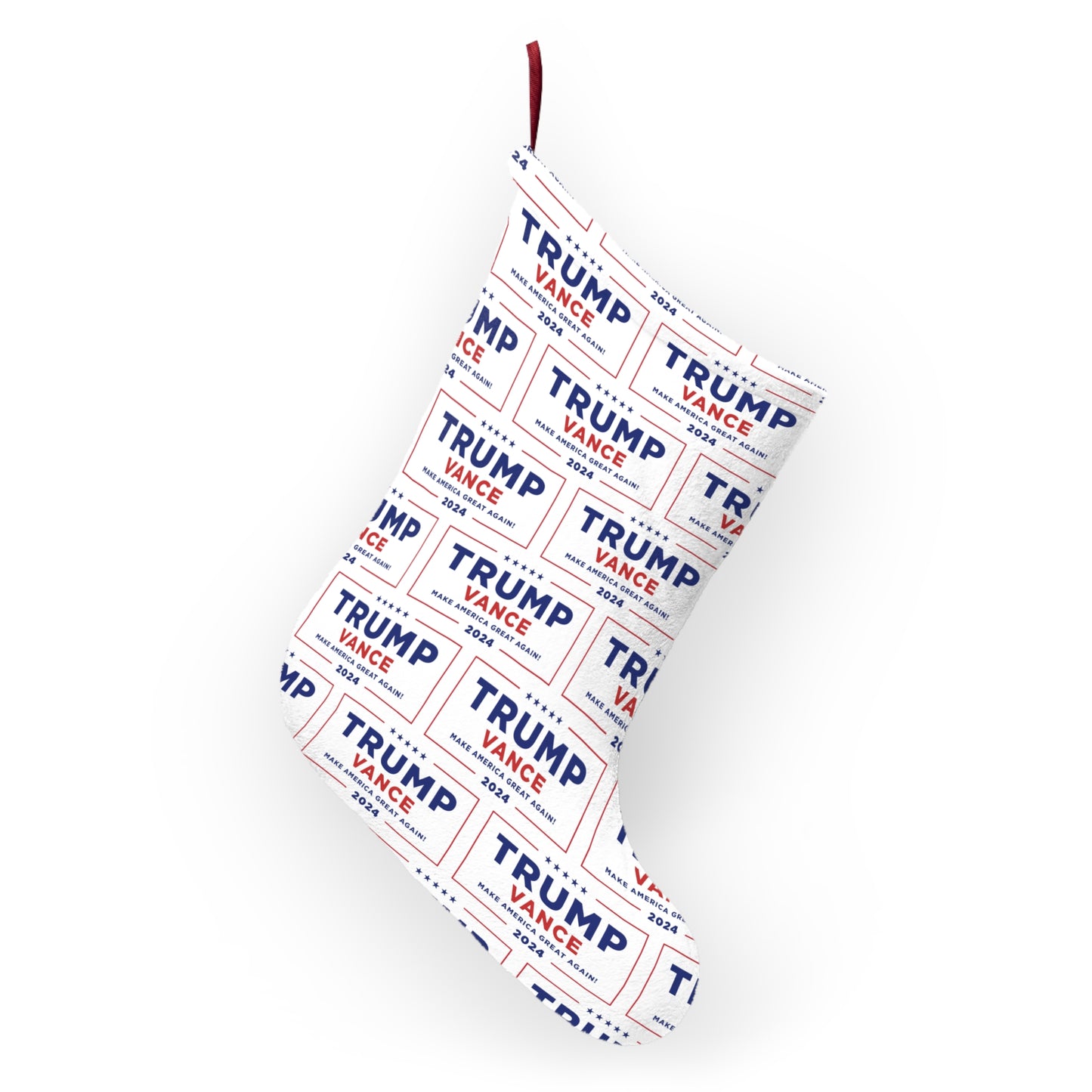 Trump MAGA Vance Holiday Hanging Polyester High-Definition Printed Christmas Stockings