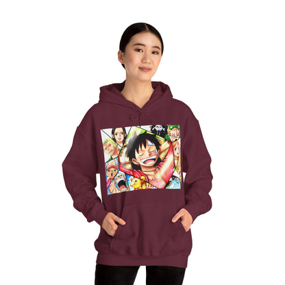 One Piece Monkey Luffy Jimbei Nico Nami Unisex Heavy Blend Hooded Sweatshirt