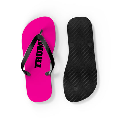 Hot Pink Trump Comfy Summer Beach Unisex Flip Flops