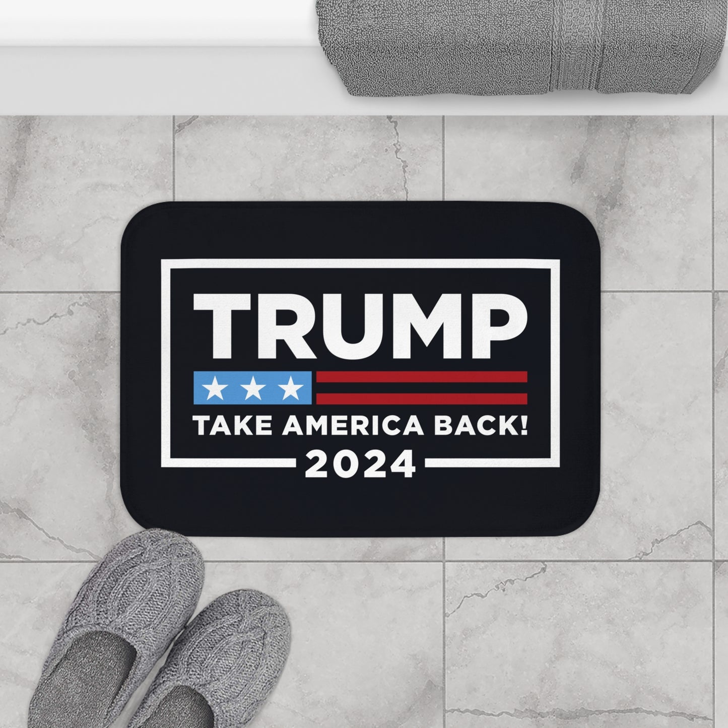 Trump MAGA Take America Back Soft Microfiber Bathroom Anti slip Bath Mat
