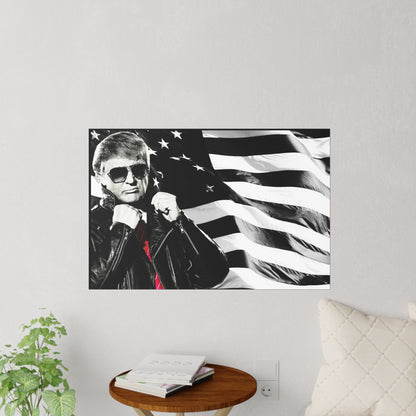 Donald Trump Cool Leather Jacket Style MAGA Wall Decals 3 sizes