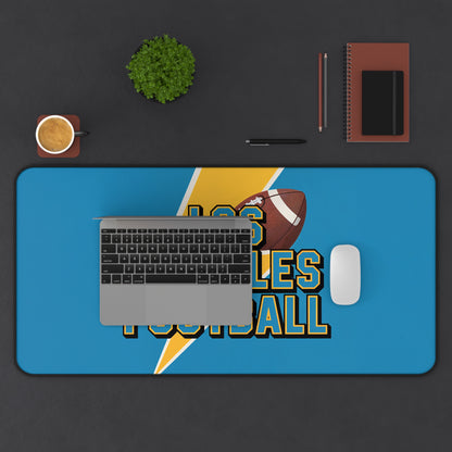 Los Angeles Football High Definition Print Non Slip Desk Mat Office Home Mouse Pad Sports Fan Gift Ultra Smooth Surface Rubber Backing