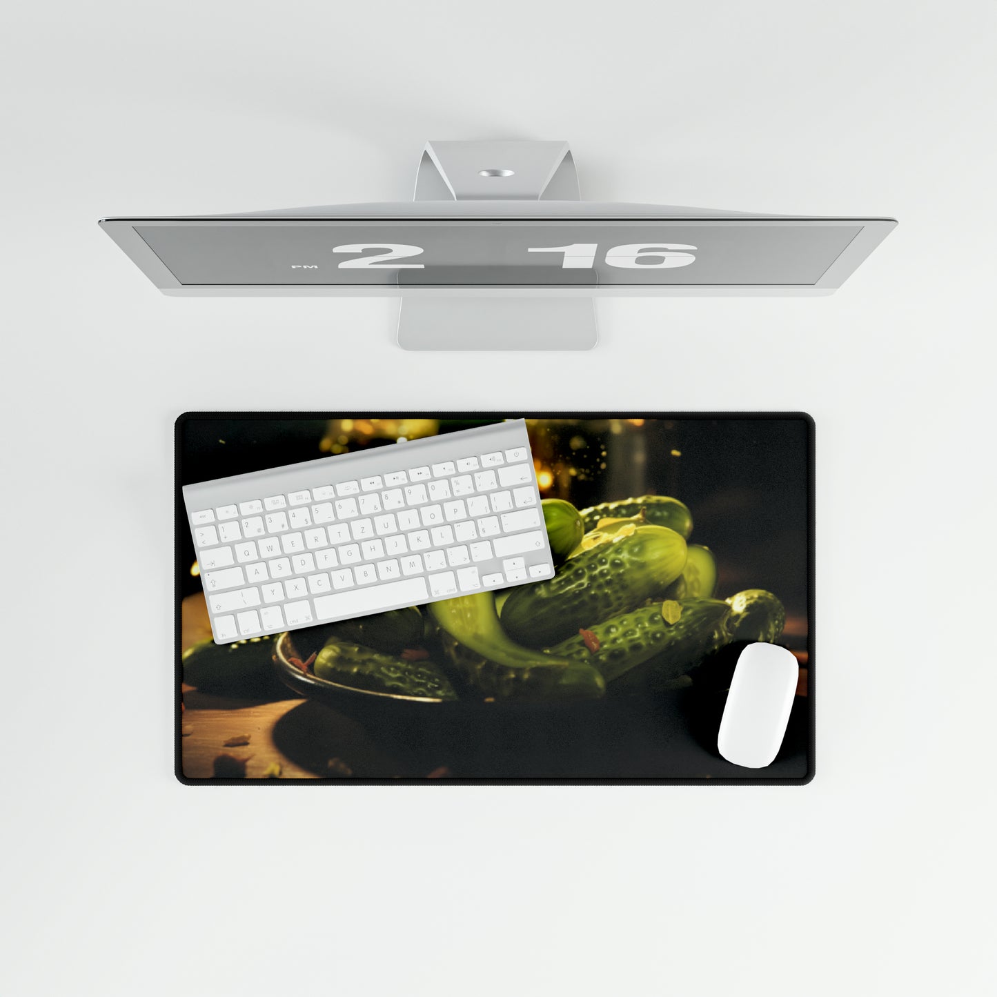 Pickles cucumbers Dill charcuterie board High Definition Desk Mat Mousepad