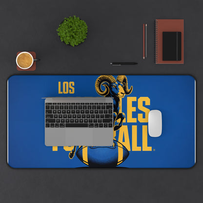 Los Angeles Football High Definition Print Non Slip Desk Mat Office Home Mouse Pad Sports Fan Gift Ultra Smooth Surface Rubber Backing