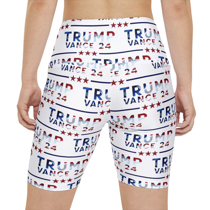 Trump Vance 24 Summer Rally BBQ Party Women's Workout Bike Comfy Shorts