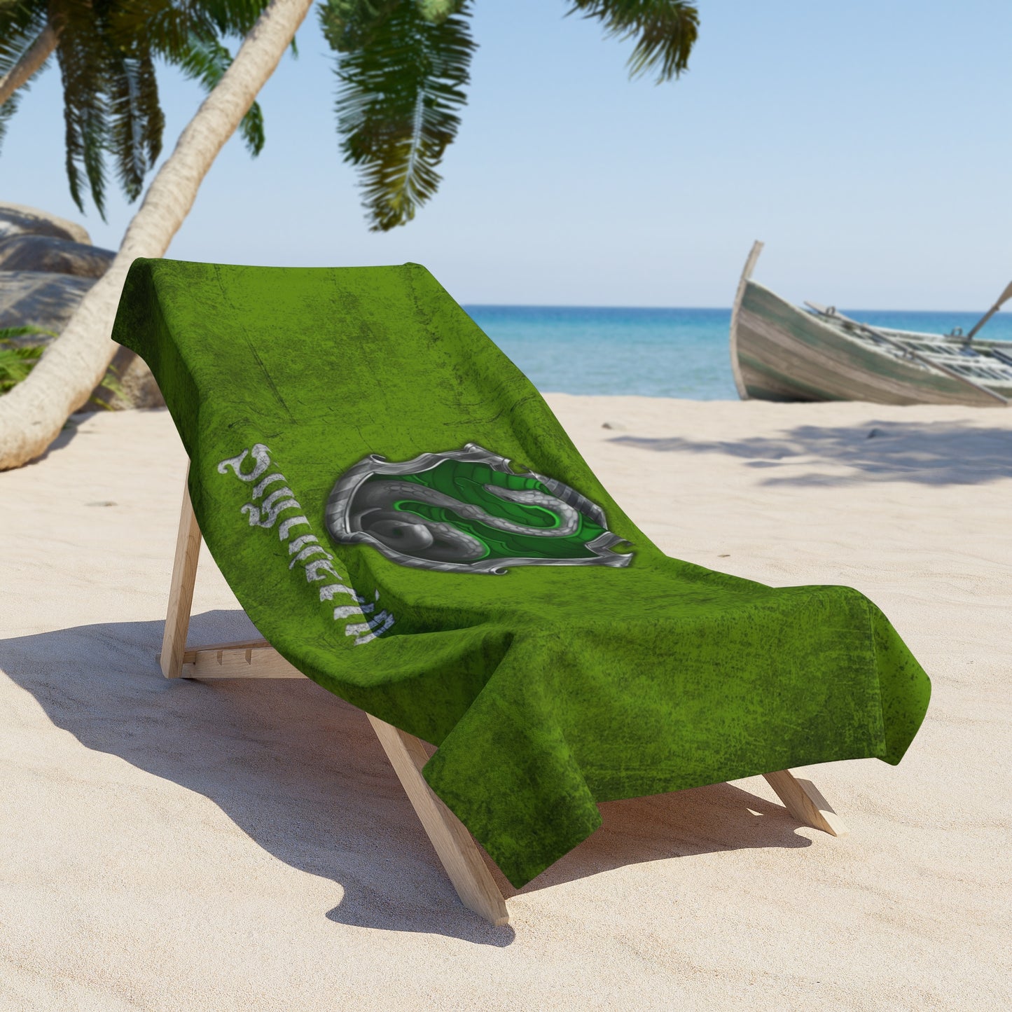 Slytherin Hogwarts House Potter Jumbo Soft Beach Towel