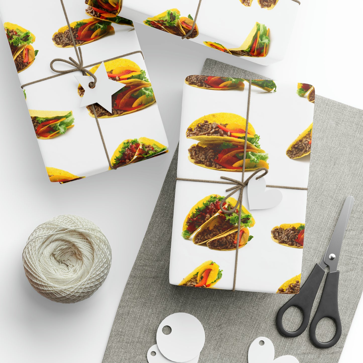 Hard Shell Tacos High Definition Happy Birthday Gift Present Holiday Wrapping Paper