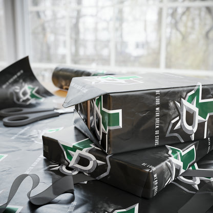 Dallas Stars NHL Hockey Geburtstagsgeschenkpapier Urlaub