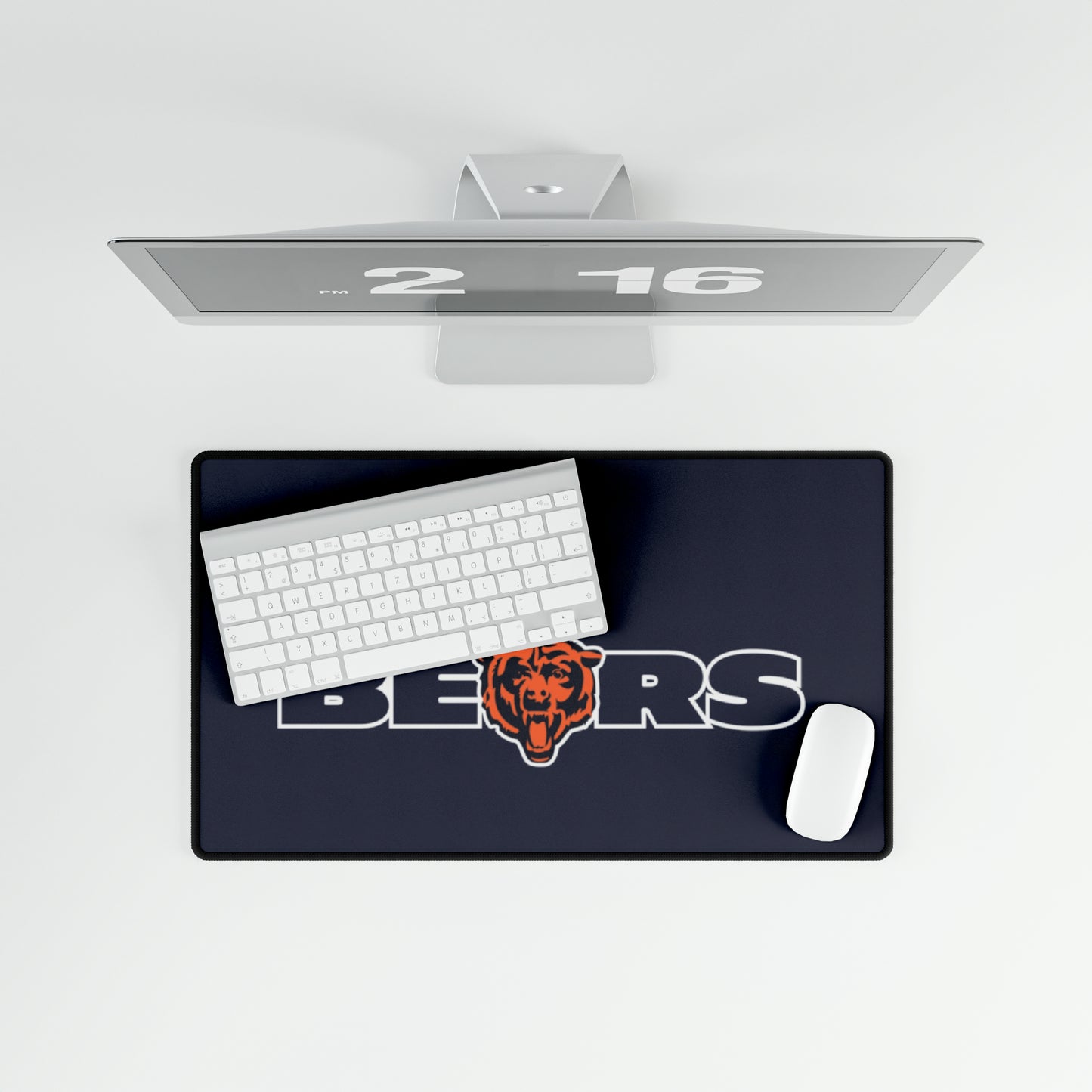 Chicago Bears Mascot Blue NFL Football High Definition Desk Mat Mousepad