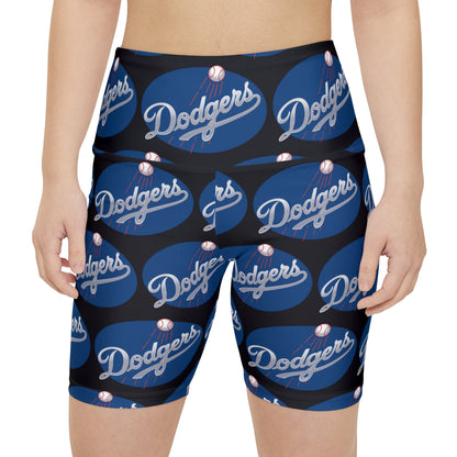 Los Angeles Dodgers MLB Baseball Women's Workout Bike Comfy Shorts