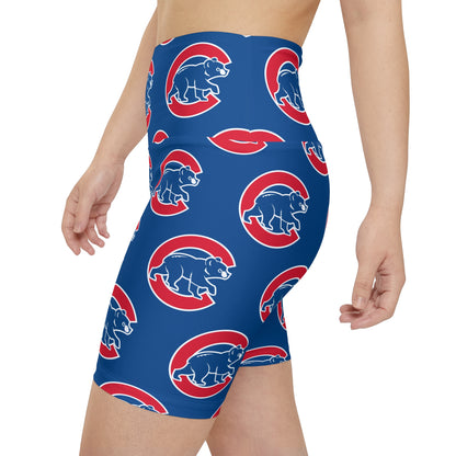 Chicago Cubs MLB Baseball Women's Workout Bike Comfy Shorts