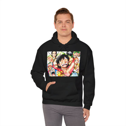 One Piece Monkey Ruffy Jimbei Nico Nami Unisex Heavy Blend Kapuzenpullover