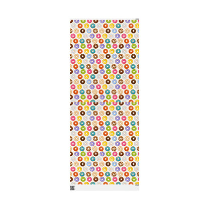 Donut Variety High Definition Happy Birthday Gift Present Holiday Wrapping Paper