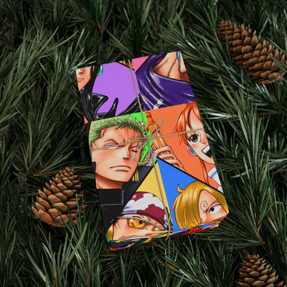 One Piece Anime Cartoon Birthday Gift Wrapping Papers