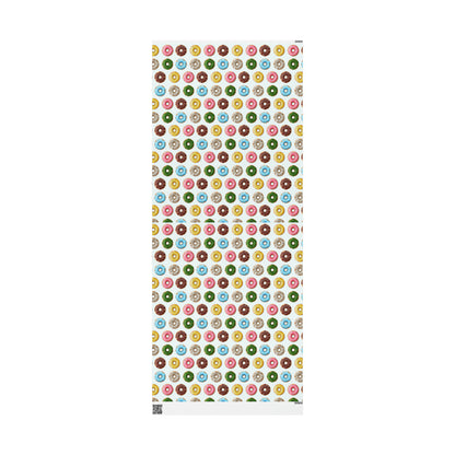 Donut Variety High Definition Happy Birthday Gift Present Holiday Wrapping Paper