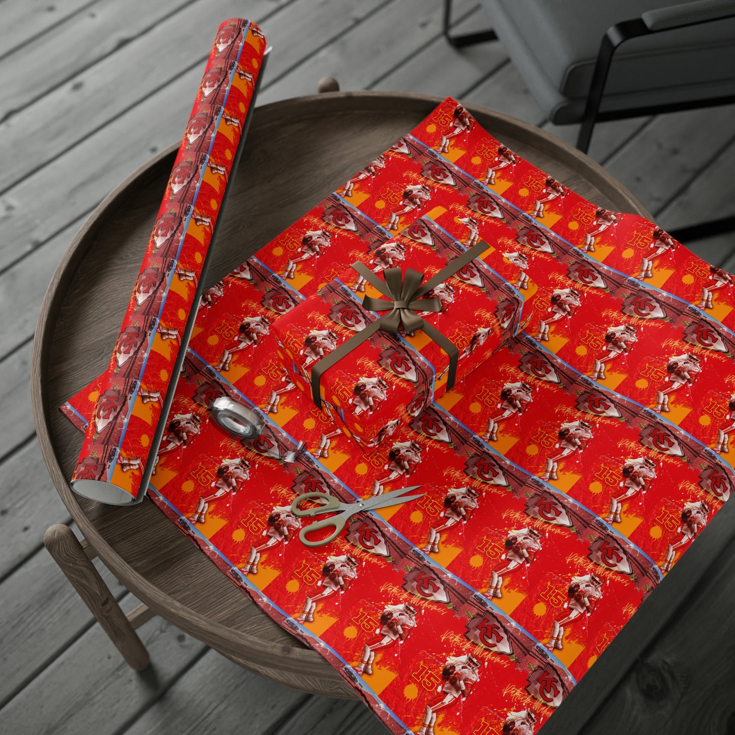 Patrick Mahomes Kansas City Chiefs Red NFL Football Birthday Gift Wrapping Papers