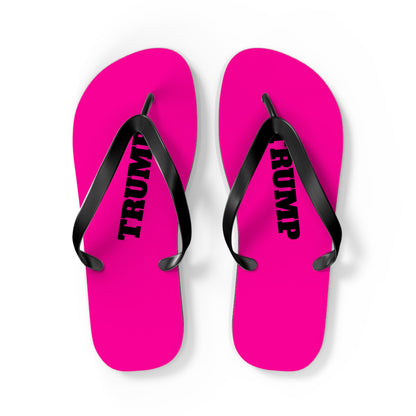 Hot Pink Trump Comfy Summer Beach Unisex Flip Flops