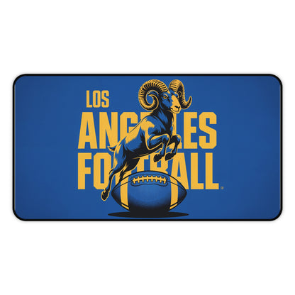 Los Angeles Football High Definition Print Non Slip Desk Mat Office Home Mouse Pad Sports Fan Gift Ultra Smooth Surface Rubber Backing