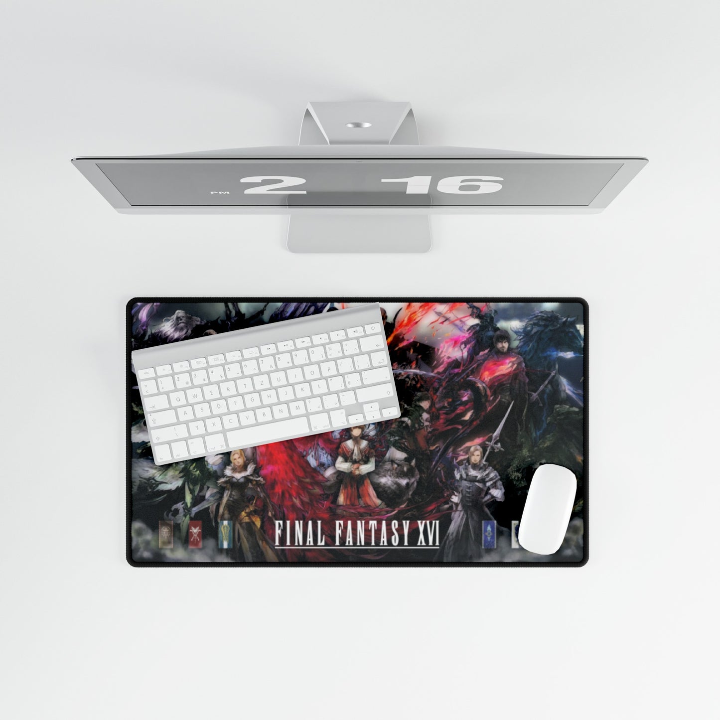 Final Fantasy XVI Characters High Definition Online PC PS Video Game Desk Mat Mousepad