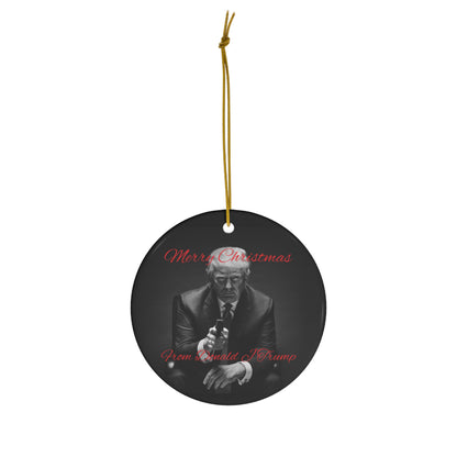 Merry Christmas From Donald J Trump Tree Ornament
