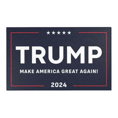 Trump Take America Back 2024 Large polyester hemmed Flat Lay Area Rugs MAGA