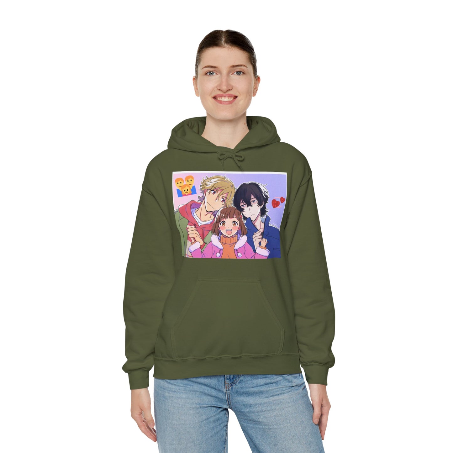 Buddy Daddies Anime Cartoon Unisex Heavy Blend Kapuzenpullover