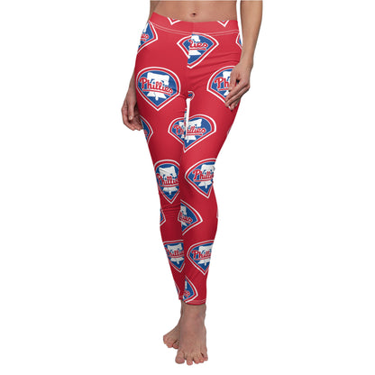 Philadelphia Phillies MLB Baseball Women's Casual Comfy Leggings