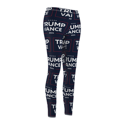 Trump Vance 2024 MAGA Blue Women's Casual Leggings MAGAGA Store