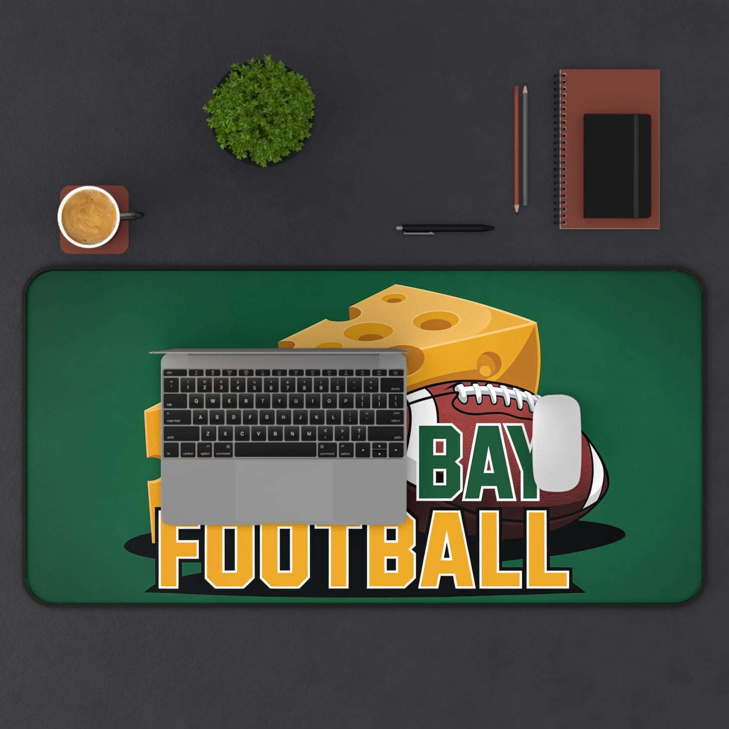 Green Bay Football High Definition Print Non Slip Desk Mat Office Home Mouse Pad