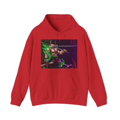 Roronoa Zoro One Piece Anime Cartoon Unisex Heavy Blend Hooded Sweatshirt