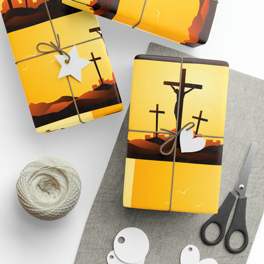 Jesus on the cross Confirmation Religious Birthday Gift Present Holiday Wrapping Paper God