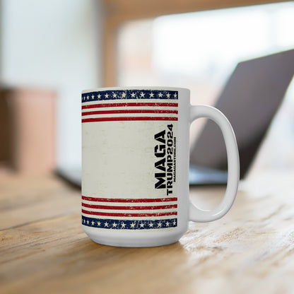 NEW YEAR NEW PRESIDENT Jumbo Keramik Kaffeetasse 15oz MAGA Trump