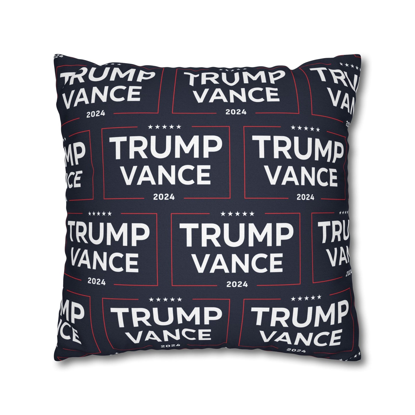 Trump Vance 2024 Take America Back Blue Throw Pillow Case