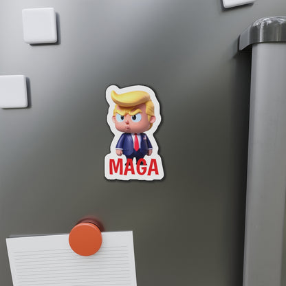 Little Trump MAGA America Style 1 Die-Cut Magnet