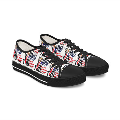 Bring Back Trump White MAGA All Over Print Women's Low Top Sneakers