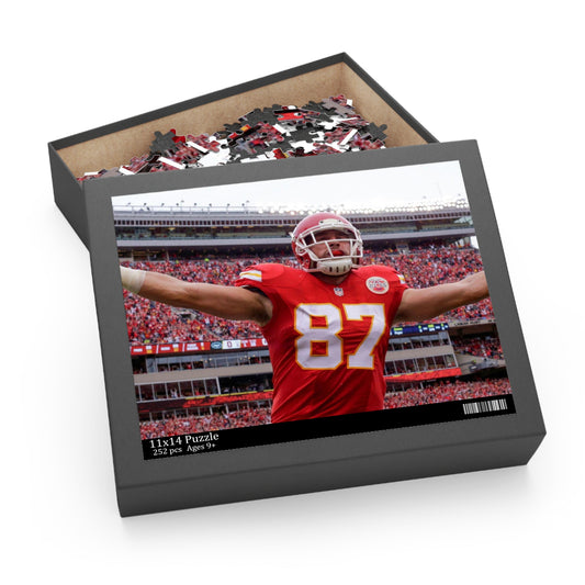 Travis Kelce Kansas City Chiefs Puzzle – 252-teiliges NFL-Football-Spiel