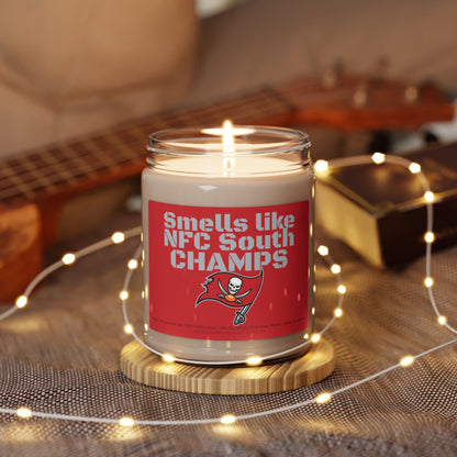 Smells like NFC South CHAMPS Tampa Bay Scented Soy Candle 9oz Buccaneers