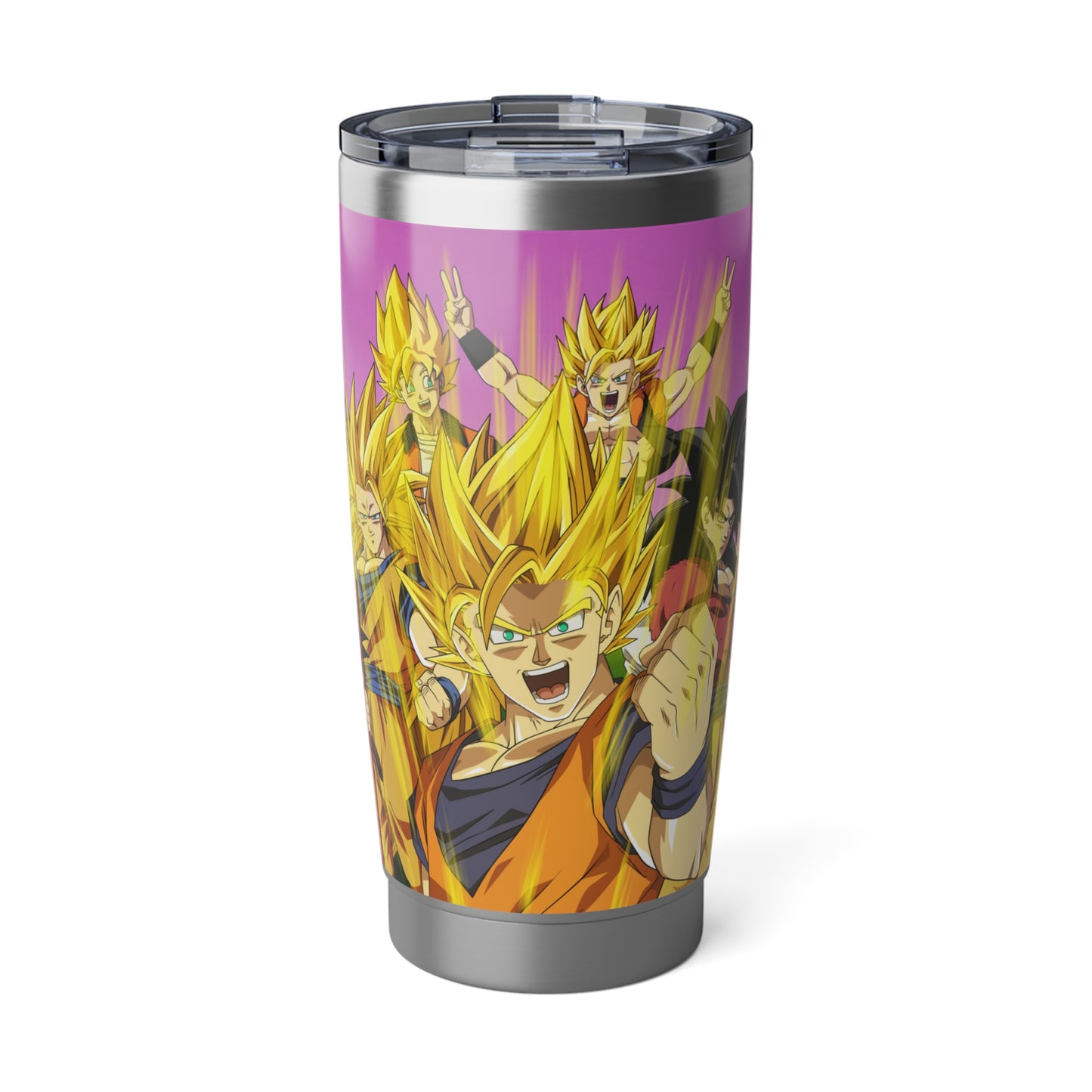 Dragon Ball Z Stages of Goku Anime cartoon Stainless Steel Vagabond 20oz Tumbler