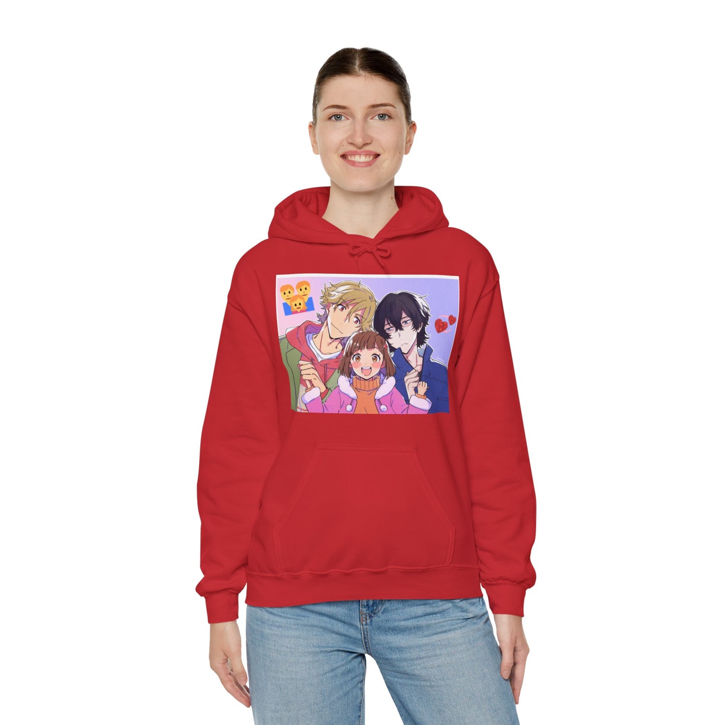 Buddy Daddies Anime Cartoon Unisex Heavy Blend Hooded Sweatshirt