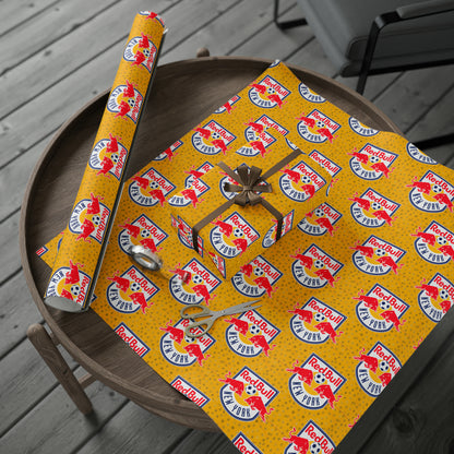 New York Red bulls MLS Birthday Gift Wrapping Paper Soccer Holiday