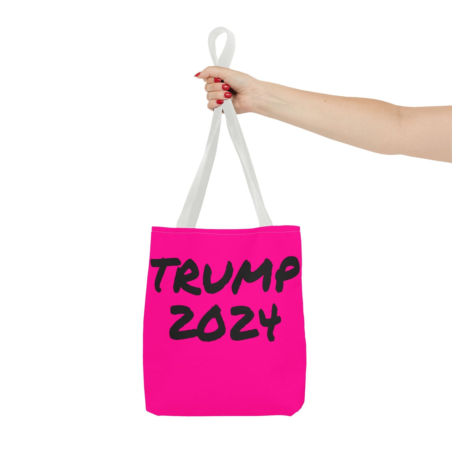 Hot Pink Trump 2024 Rally Durable Heavy Duty Tote Bag