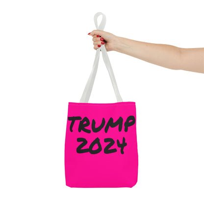 Hot Pink Trump 2024 Rally Durable Heavy Duty Tote Bag