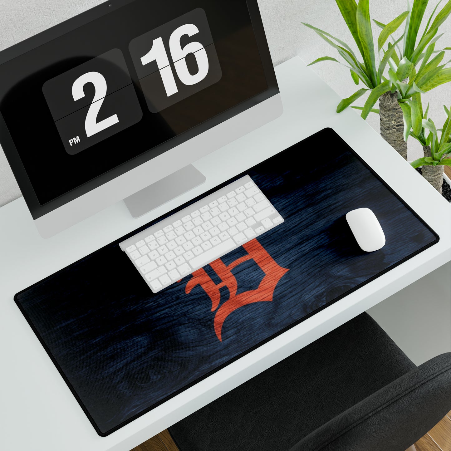 Detroit Tigers Woodgrain look MLB Baseball High Definition Desk Mat Mousepad