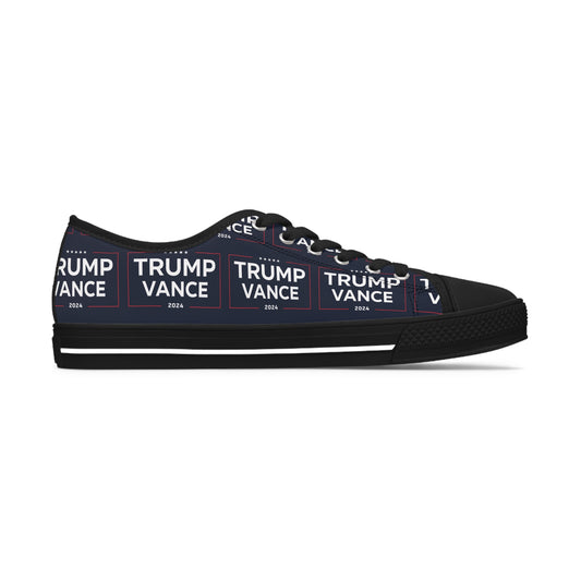 Trump Vance 2024 MAGA Women's Low Top Sneakers Shoes