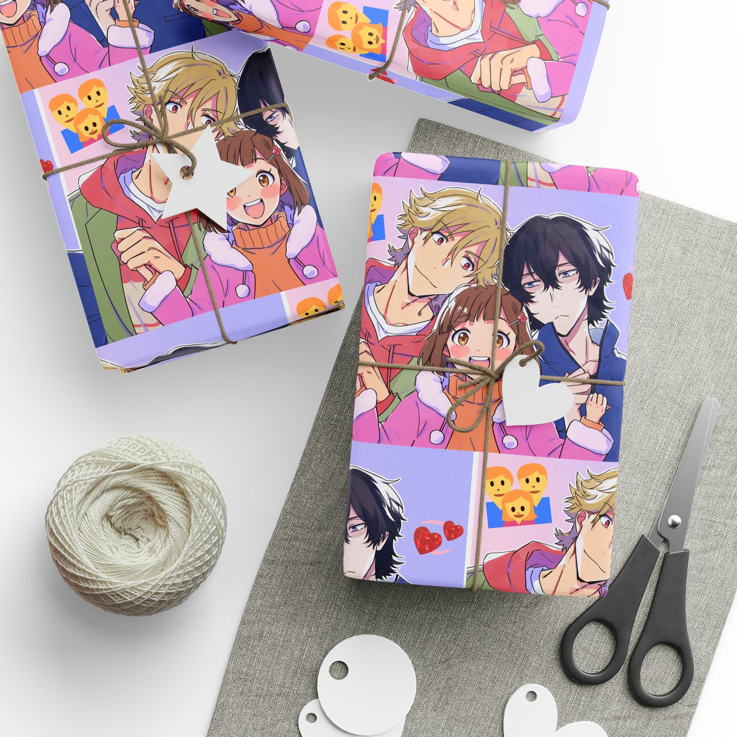 Buddy Daddies Anime Cartoon Geburtstagsgeschenkpapier