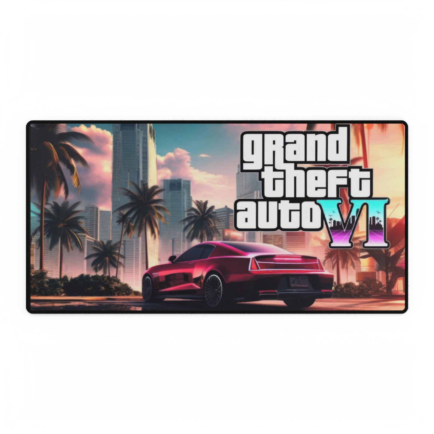 GTA 6 High Definition PC PS Video Game Desk Mat Mousepad