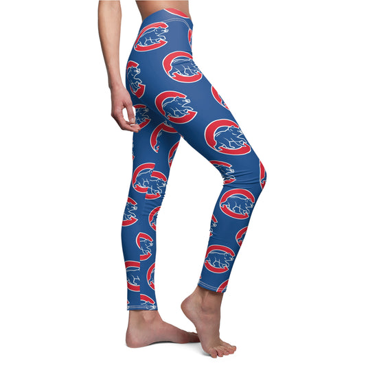 Chicago Cubs MLB Baseball Women's Casual Comfy Leggings